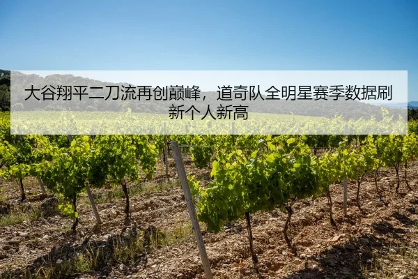 大谷翔平二刀流再创巅峰，道奇队全明星赛季数据刷新个人新高